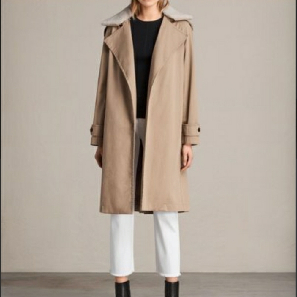 All Saints 3 in 1 Lou Mac Trench Coat New with Tag